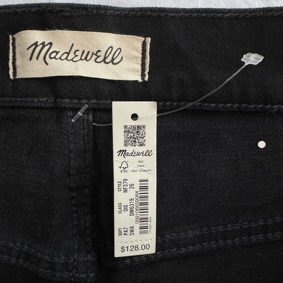 NWT Madewell The Perfect Vintage Flare Jean in Black / Sherborn Wash Size 26 - Picture 9 of 13